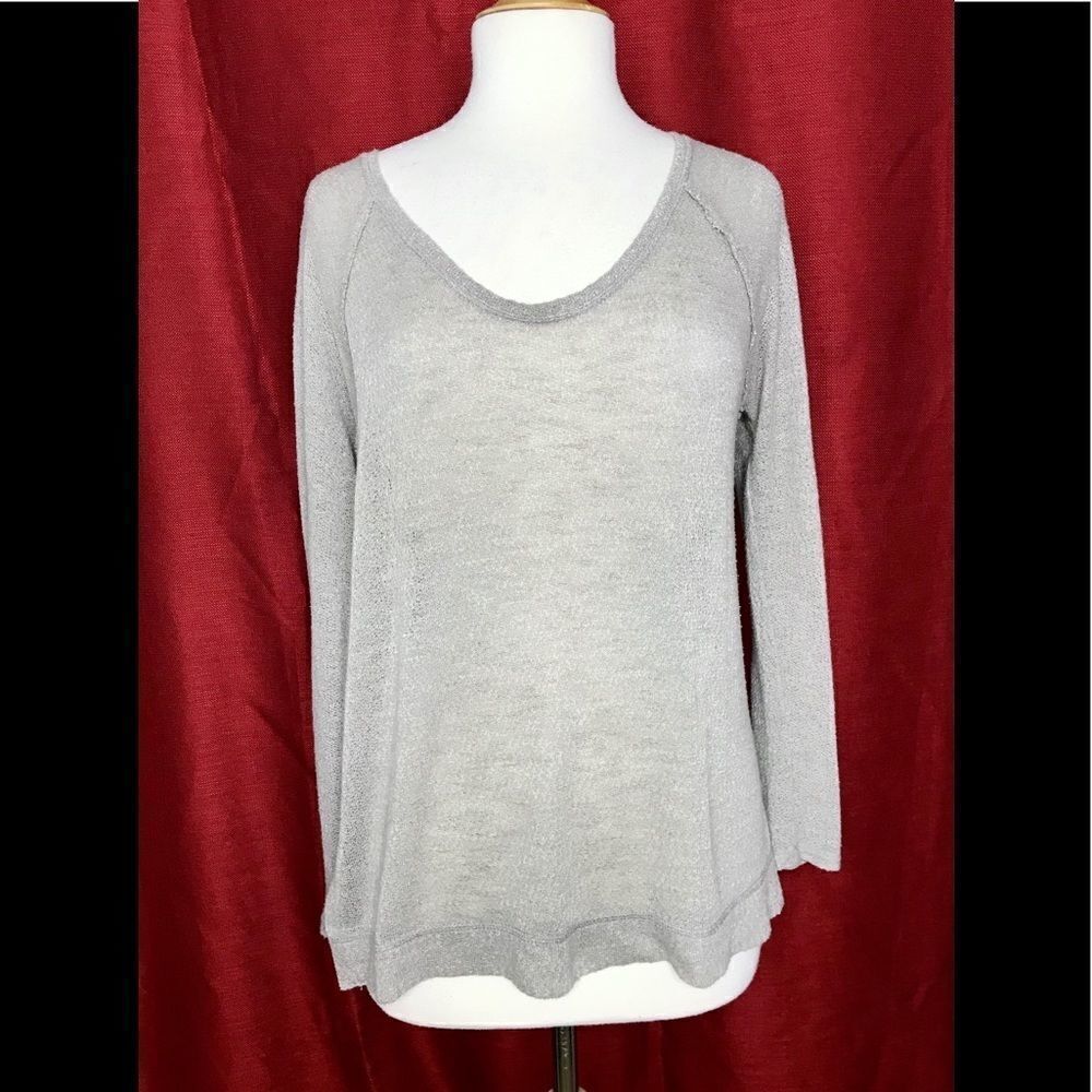FP Beach high low long sleeve top Small